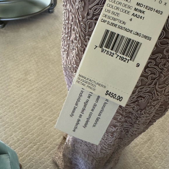 AIDAN MADDOX DRESS size 4 new with tags prom wedding party mauvish brown - Picture 6 of 14